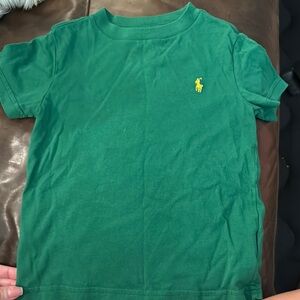 Polo by Ralph Lauren Green and Yellow Short Sleeve Tee